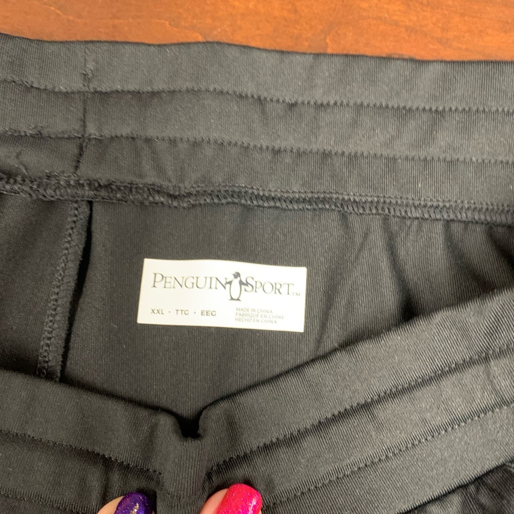 Original Penguin Black Athletic Shorts - Picture 4 of 10